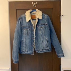 Levi’s jean jacket with Sherpa lining